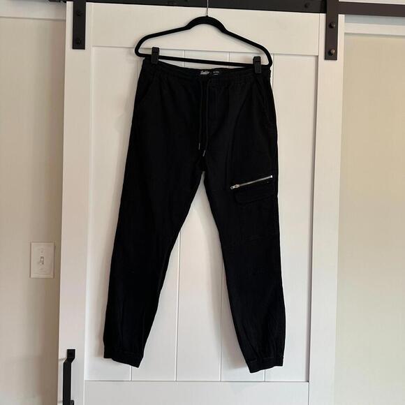 BROOKLYN CLOTH Men's Black Joggers Size Medium - Picture 1 of 8